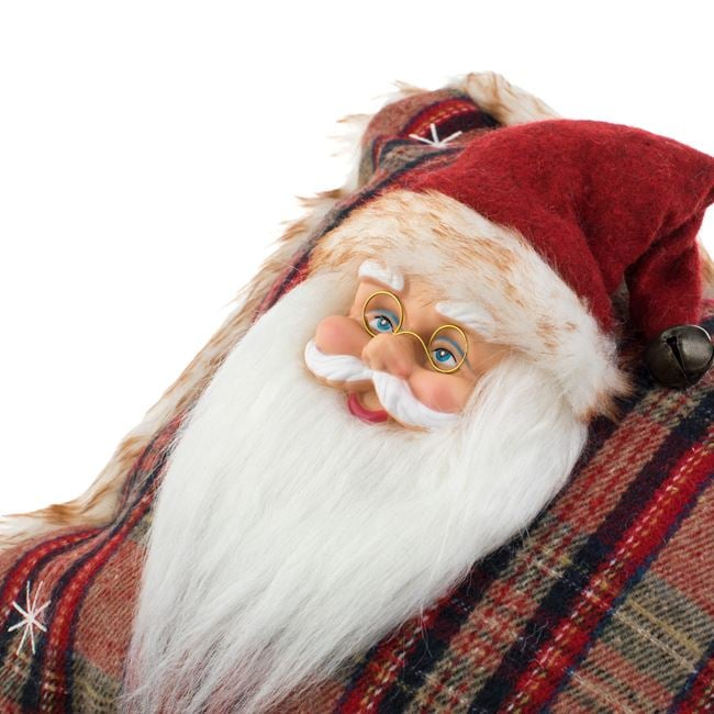 Perna Decorativa cu Mos Craciun 3D pentru Canapea 33x33cm [3]