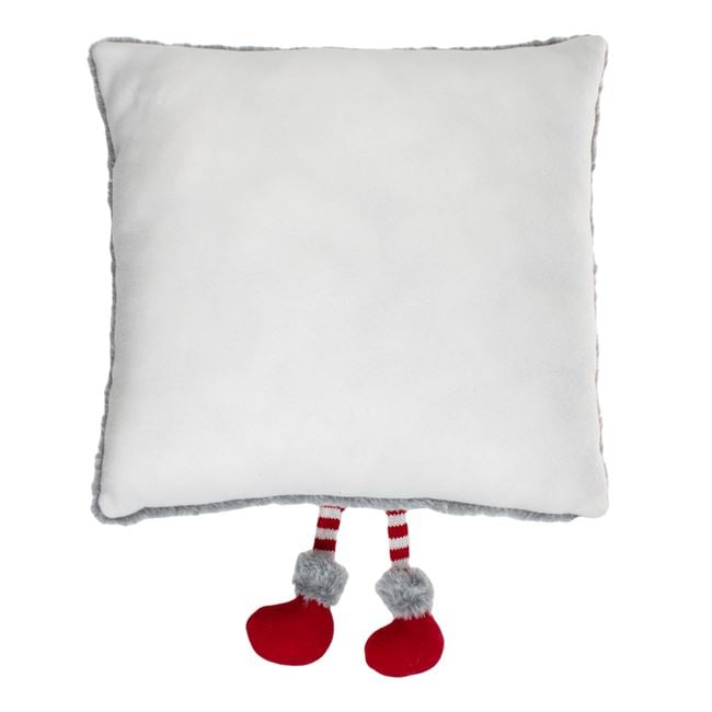 Perna Decorativa de Craciun Gri cu Figurina Gnome 3D 35x50cm [4]