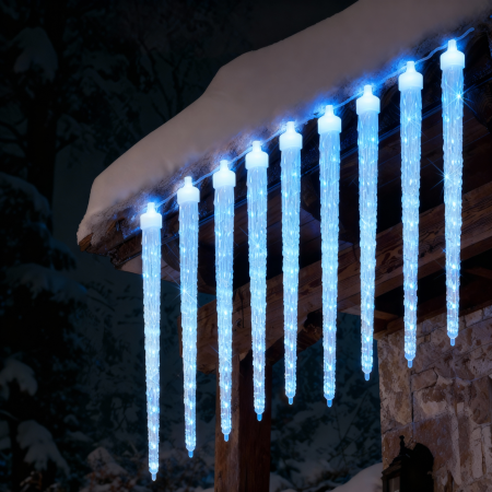 Instalatii Led - instalatie-led-8-turturi-3m-alb-rece