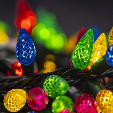 Instalatii Led - Instalatie de Lumini cu 100 de Becuri LED Conuri de Interior & Exterior 9.90m - Multicolor