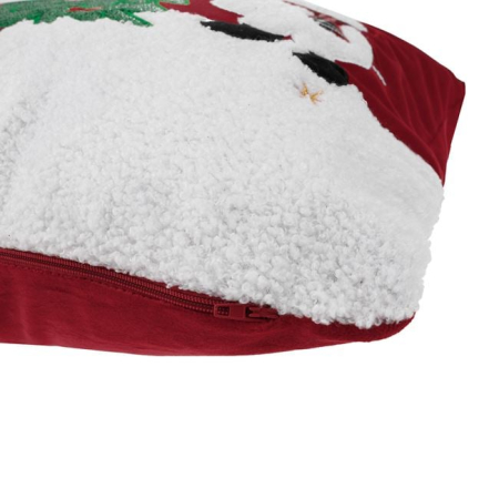 Fata de Perna Decorativa de Craciun Rosie cu Model 45x45cm [3]