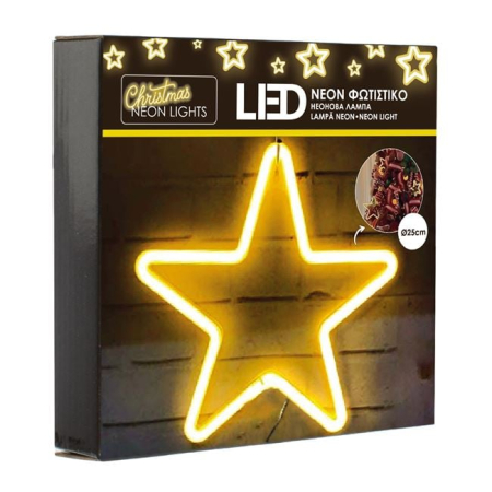 Stea de Craciun cu LED Neon 25x25cm [2]