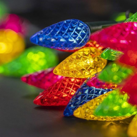 Instalatie de Lumini cu 100 de Becuri LED Conuri de Interior & Exterior 9.90m - Multicolor [4]