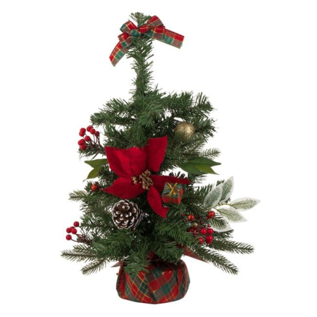 Brazi Artificiali de Masa - Brad de Craciun Artificial de Masa cu Craciunite Pomusoare 50cm