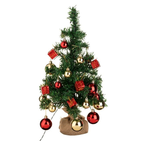 Brad de Craciun cu Globuri & Lumina 50cm [1]