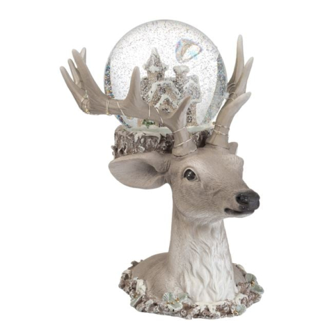 Figurina Decorativa de Craciun Cap de Ren cu LED 17x21x22cm [2]