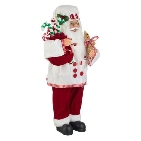 Figurina Decorativa Mos Craciun Cofetar 45cm [1]