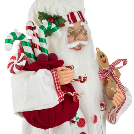 Figurina Decorativa Mos Craciun Cofetar 45cm [2]