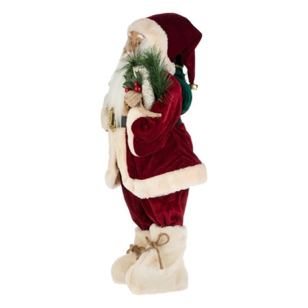 Figurina Decorativa Mos Craciun cu Sac Verde 60cm [2]