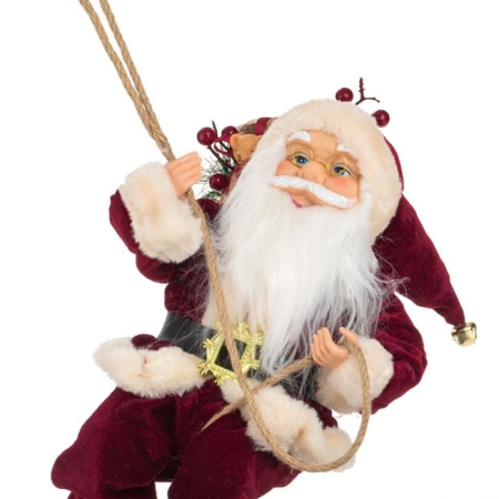 Figurina Decorativa Suspendabila Mos Craciun cu Sac 45cm [1]