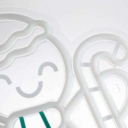 Figurina Om de Turta Dulce cu LED Neon 31.5x40cm [2]