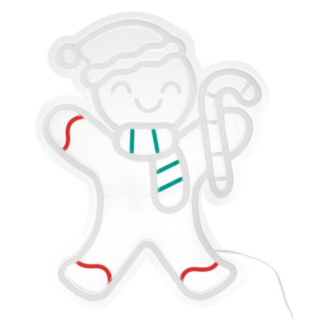 Figurina Om de Turta Dulce cu LED Neon 31.5x40cm [1]