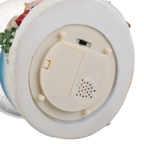 Glob de Zapada Muzical de Craciun Brad Mos Craciun & LED 20cm [3]