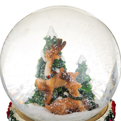 Glob de Zapada Muzical Decorativ de Craciun Ren Vintage 14cm [2]
