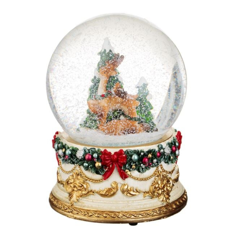 Glob de Zapada Muzical Decorativ de Craciun Ren Vintage 14cm [1]