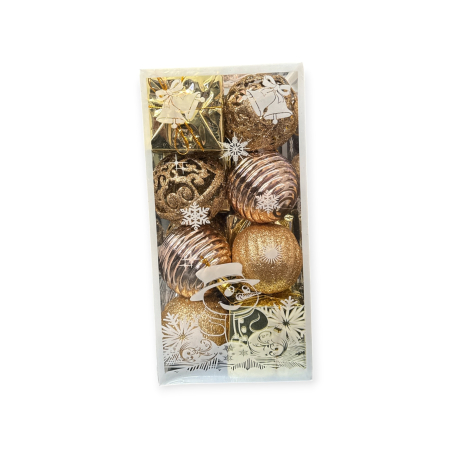 Globulete Craciun - Globulete 16 buc/set Auriu