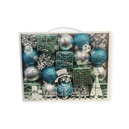 Globulete Craciun - Globulete 16 buc/set Rosu