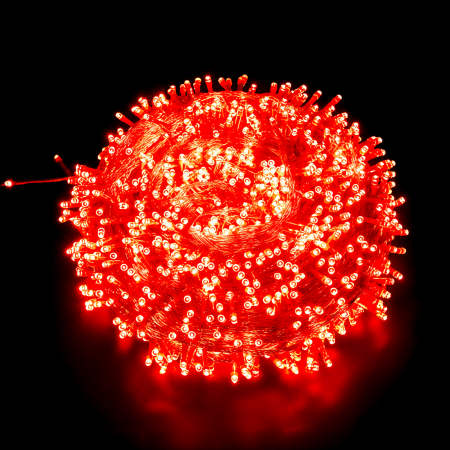 Instalatii Led - Instalatie 140 Led 9m rosu