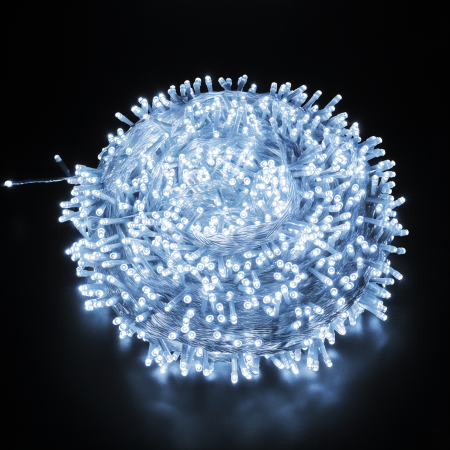 Instalatii Led - Instalatie 140 Led 9m Alb Rece