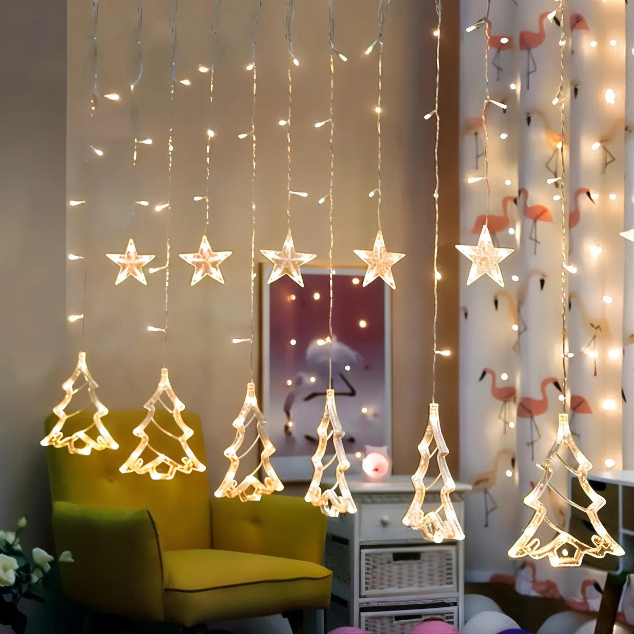 Instalatii Led - Instalatie Brad 12 Fire Alb Cald