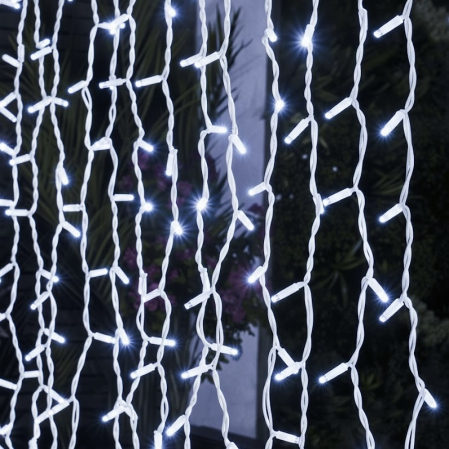 Instalatii Led - Instalație Crăciun tip Perdea Ploaie Premium 5x2m Alb Rece