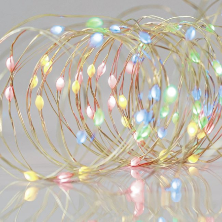 Instalatii Led - Instalatie de Lumini cu 100 de Becuri LED Milky 4.95m - Multicolor