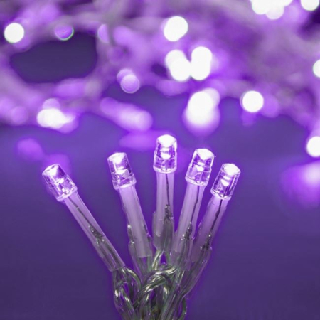 Instalatii Led - Instalatie de Lumini cu 20 Becuri LED cu Baterii 1.9m - Mov