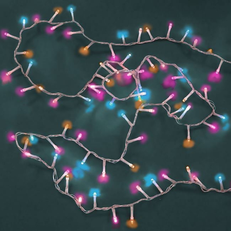 Instalatie de Lumini cu 20 Becuri LED cu Baterii 1.9m - Multicolor Pastel [1]