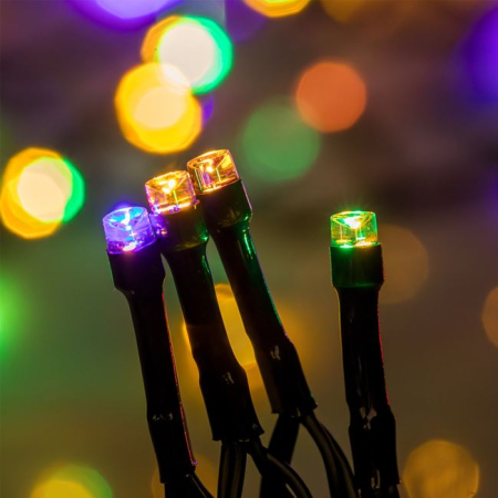 Instalatii Led - Instalatie de Lumini cu 200 de Becuri LED Color Ritmice & WiFi 14.925m - Alb Calda & Multicolora