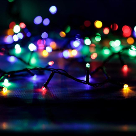 Instalatie de Lumini cu 200 de becuri LED Extensibila cu Telecomanda de Interior & Exterior 13.05m - Alb Cald / Multicolor [1]