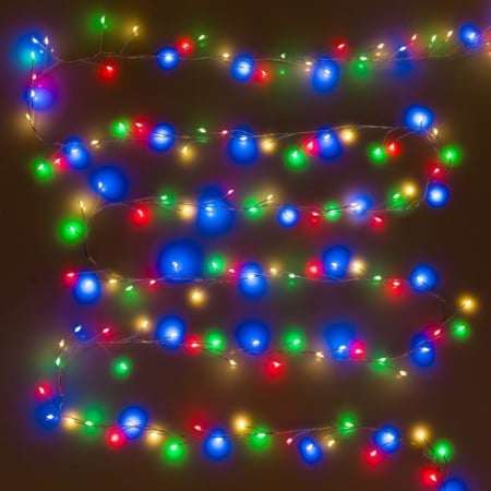 Instalatie de Lumini cu 400 de Becuri LED cu Program & Control de Interior & Exterior 8m - Alb Cald sau Multicolor [2]