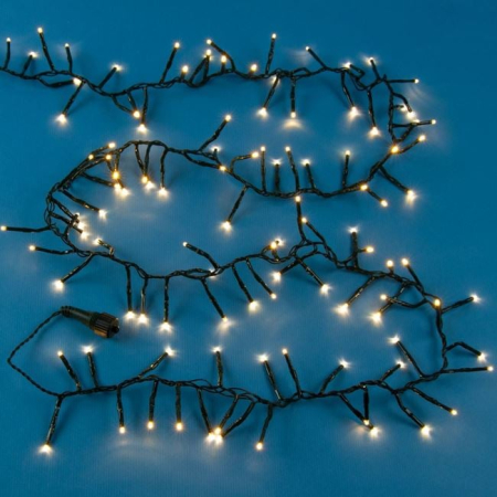 Instalatii Led - Instalatie de Lumini cu 400 de Becuri LED Program 11m - Alb Cald