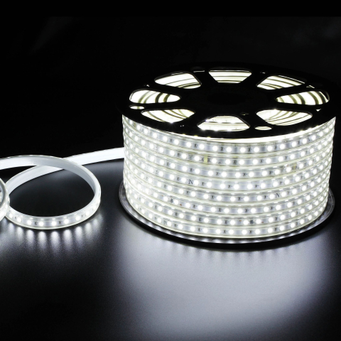 Articole de Craciun - Instalație Furtun LED 80m Alb Rece – Exterior/Interior, Flexibil, Economic