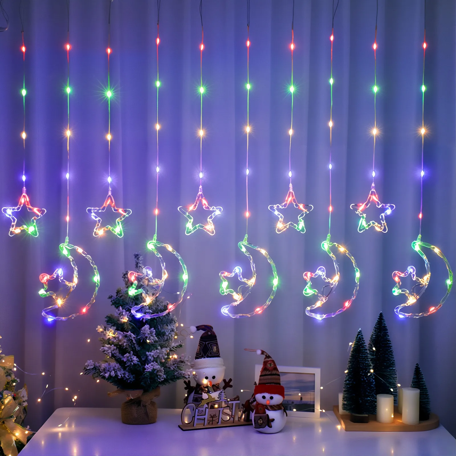 Instalatii Led - Instalatie Luna 10 Fire Multicolor