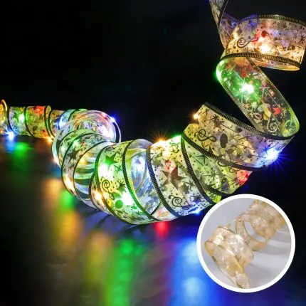 Instalatii Led - Instalatie Panglica 10m Pe Baterii Multicolor