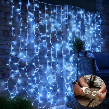 Instalatii Led - Instalație Plasă Fir Gros 5x2m Exterior IP44 Alb rece