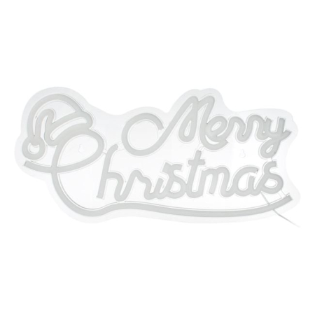 Lampa de Craciun "Merry Christmas" LED Neon 42.7x21cm [1]