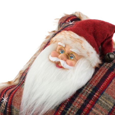 Perna Decorativa cu Mos Craciun 3D pentru Canapea 33x33cm [2]