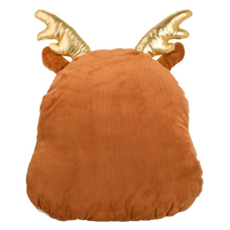 Perna Decorativa de Craciun Figurina Ren cu Cornite din Folie Aurie 34x37cm [2]
