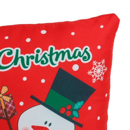 Perna Decorativa de Craciun pentru Copii cu Model Mos Craciun Om de Zapada & Prietenii 30x30cm [2]