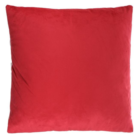 Perna Decorativa de Craciun Rosie Catifelata Mos Craciun pentru Canapea 40x40cm [2]