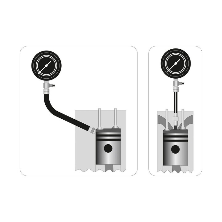 Kit manometru compresie diesel YATO YT-73072 cu certificat de etalonare [5]