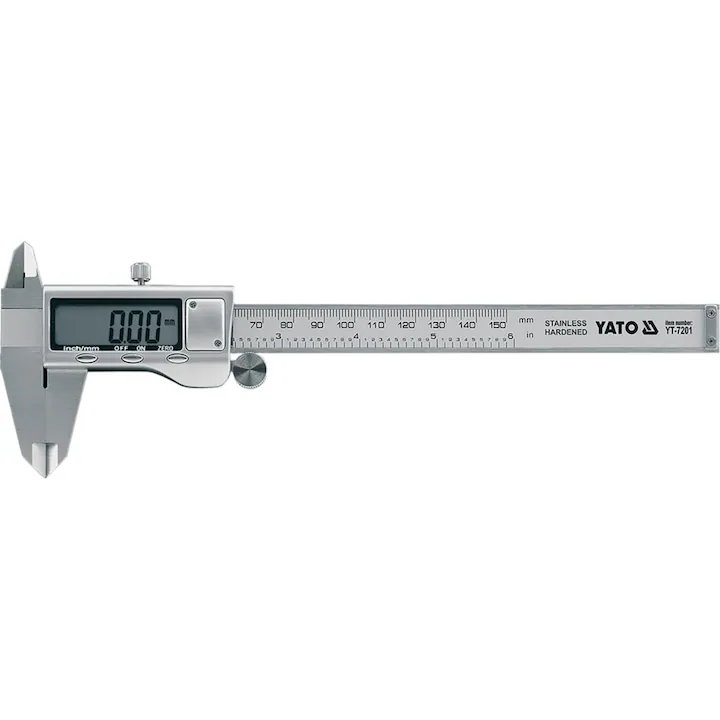 Produse - Șubler digital YATO YT7201 150 mm cu certificat de etalonare