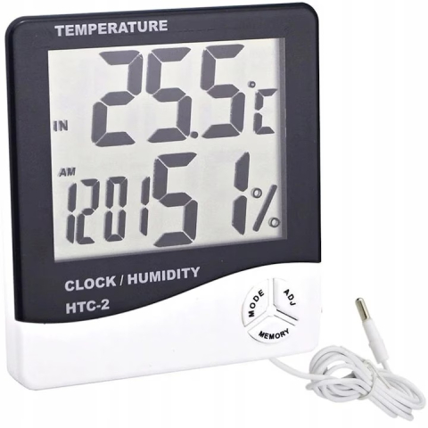 Produse - „Termohigrometru digital cu sondă – afișaj LCD temperatură și umiditate