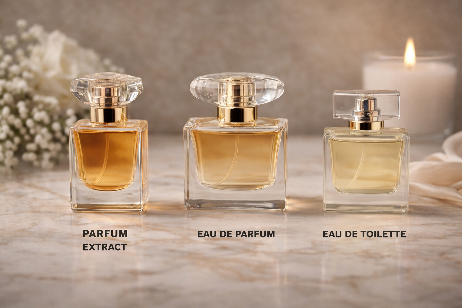 Diferenta dintre Apa de Parfum, Apa de Toaleta si Extract de Parfum