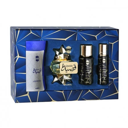Ajmal Qasida Set Cadou: Apa de Parfum 60ml + Pudra Corp 80gr + Bodyspray50 ml + Parfum Par 30ml Femei | Eterna Beauty [3]