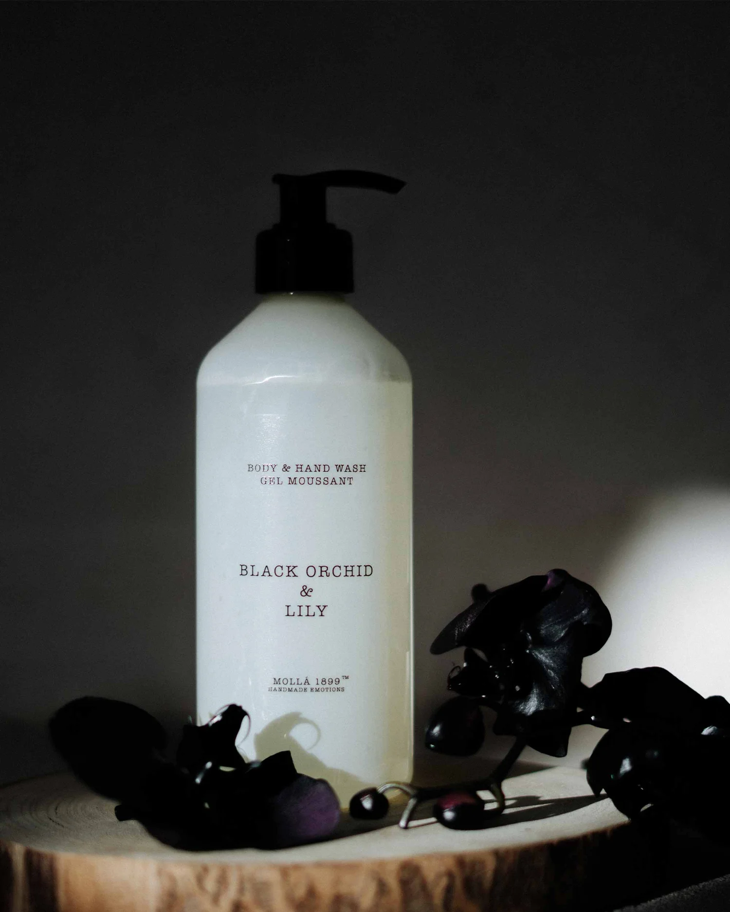 Cereria Mollá Black Orchid & Lily - Cremă parfumată pentru mâini și corp, 500 ml - imagine produs [3]