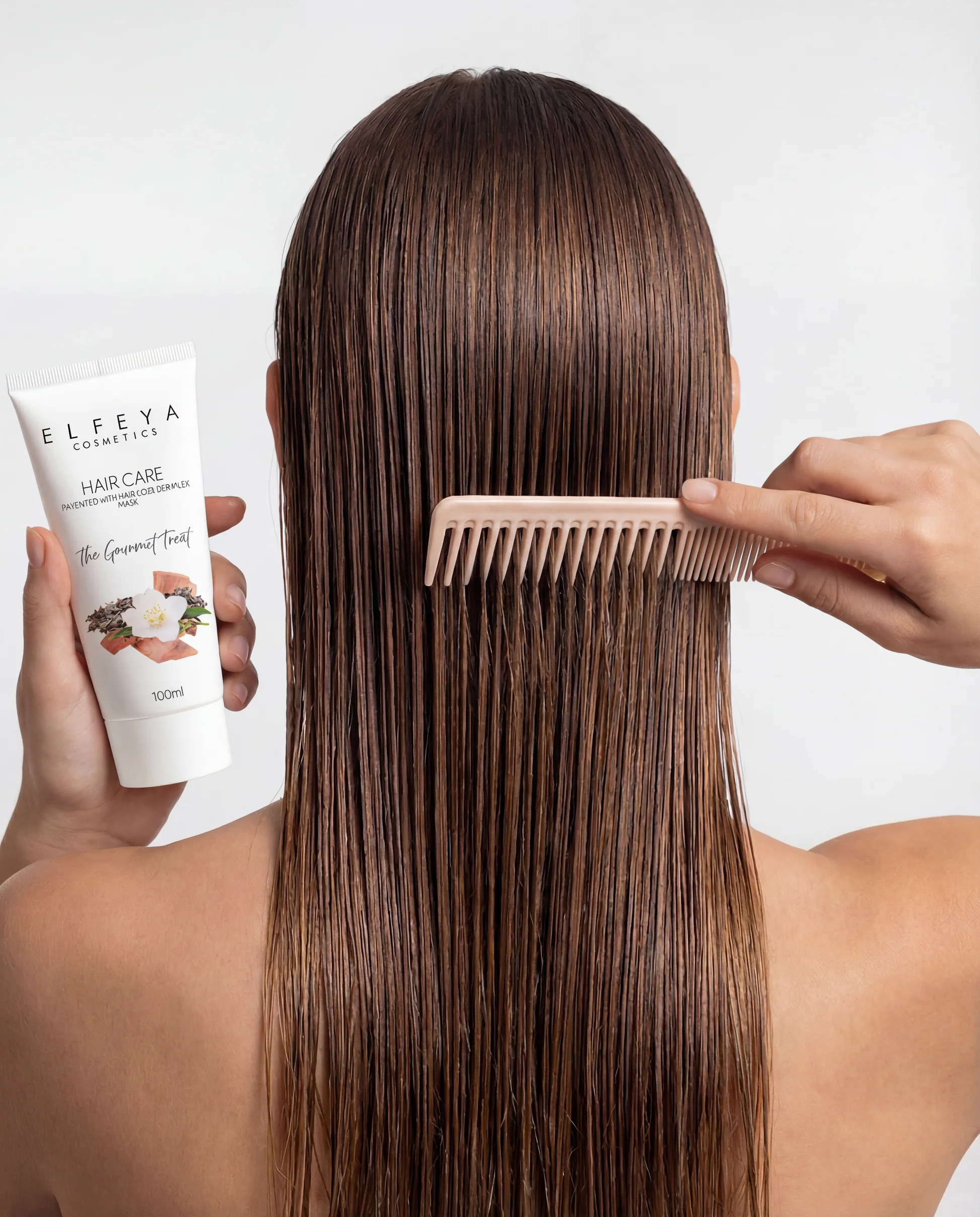 Elfeya Cosmetics Gourmet Aroma Anti-Hair Loss Mask cu pyridoxine și biotină - mască pentru păr, 300 ml - imagine principală [5]