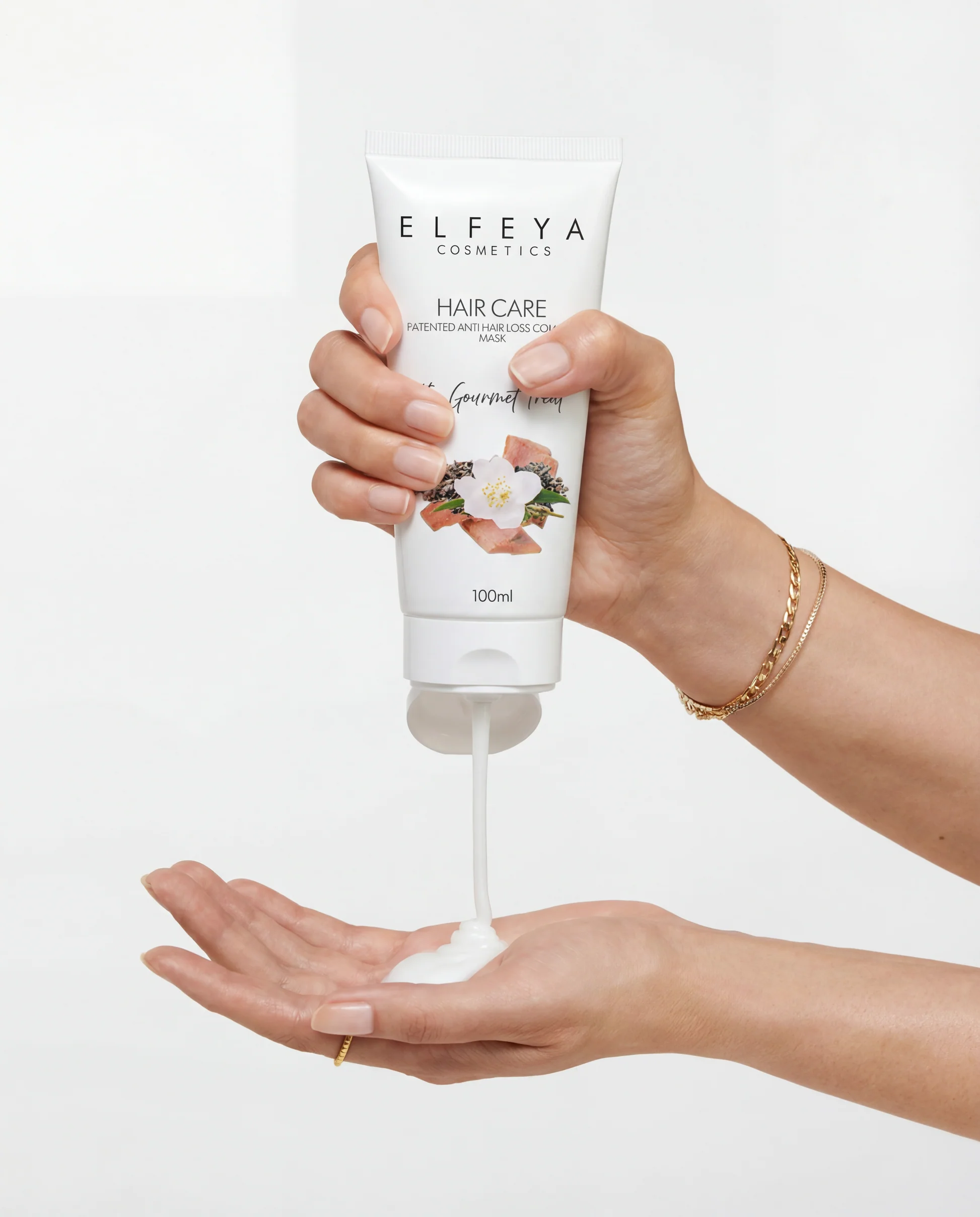 Elfeya Cosmetics Gourmet Aroma Anti-Hair Loss Mask cu pyridoxine și biotină - mască pentru păr, 300 ml - imagine principală [2]