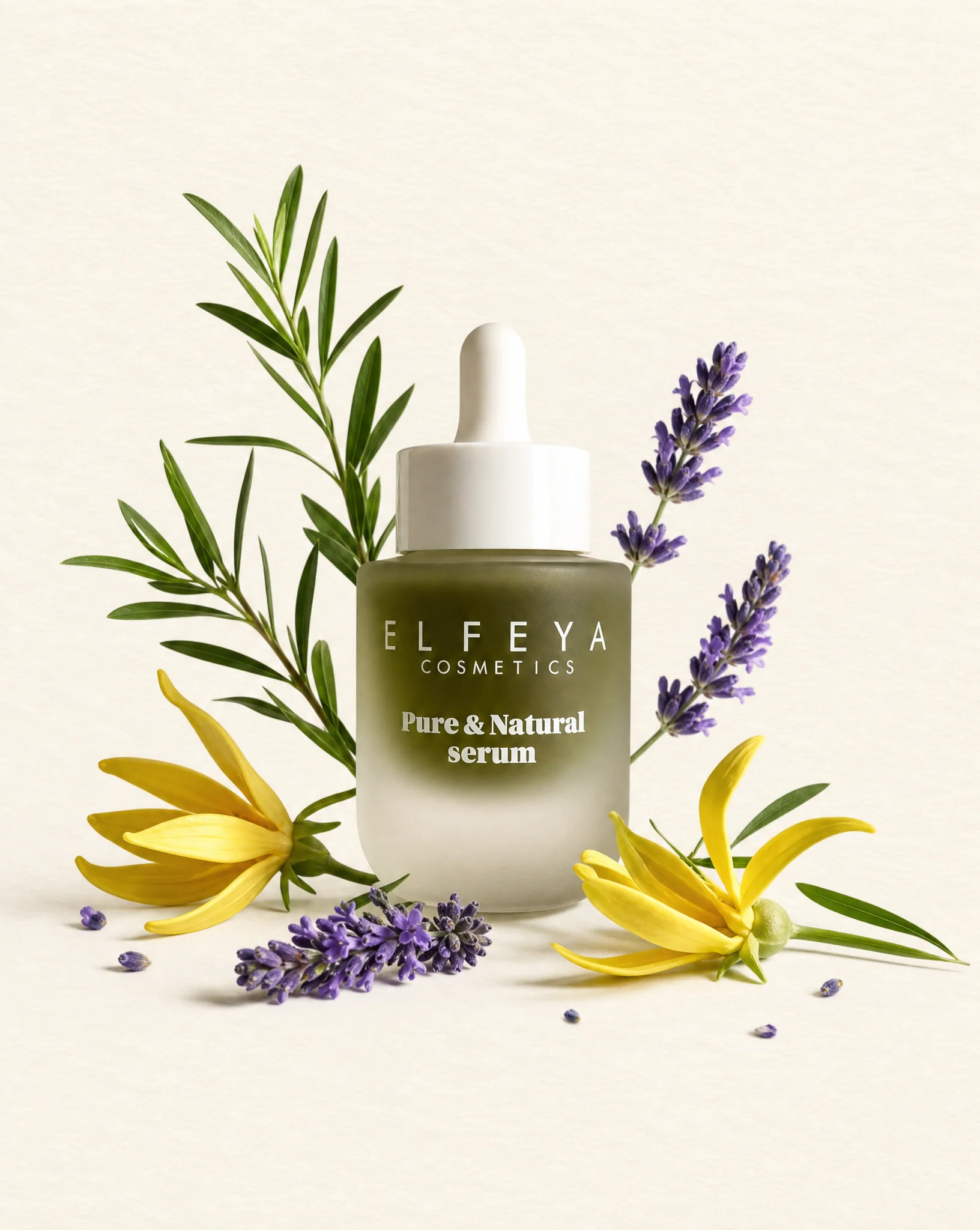 Elfeya Cosmetics Pure & Natural Acne Care Serum cu Tea Tree Oil - serum pentru ten cu imperfecțiuni, 30 ml - imagine principală [3]